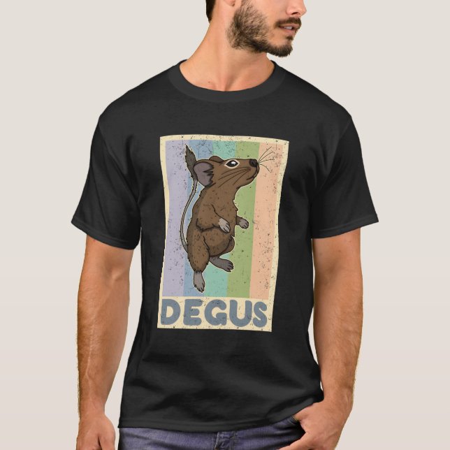 T-shirt Degus Nagetier Haustiere Degu Strauchratte Chinchi (Devant)