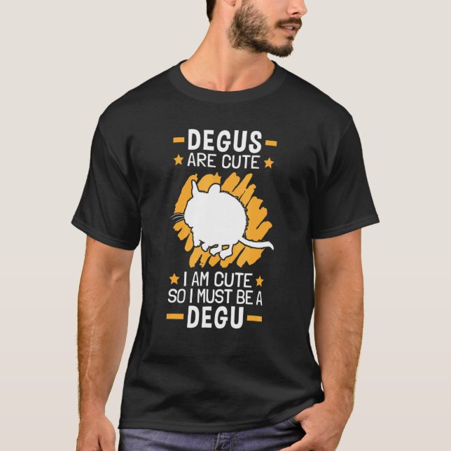 T-shirt Degus Sont De Mignons Rongeurs Chiliens Degu (Devant)