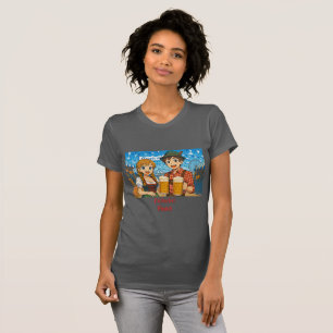 T-shirt Dégustation de bière pendant l'Oktoberfest à Munic