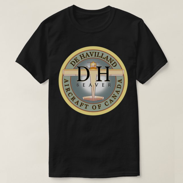 T-shirt Dehavilland Beaver Flottant avion Canada  (Design devant)