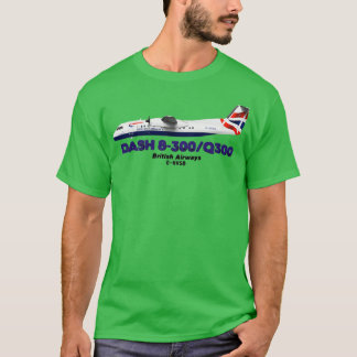 T-shirt DeHavilland Canada Dash 8300Q300 British Airways
