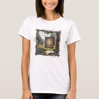 T-shirt Dehors est le nouveau hors ligne – Nature Vibes
