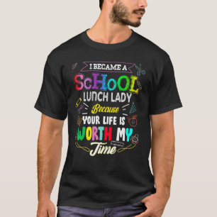 T-shirt Déjeuner À L'École Lady Jolie Appréciation Retour
