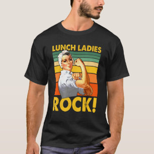 T-shirt Déjeuner Dames Rock Cafétéria Travailleuse Déjeune