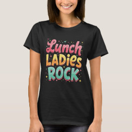 T-shirt Déjeuner Dames Rock ! Drôle Déjeuneuse
