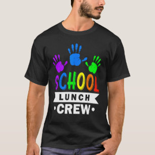 T-shirt Déjeuner d'école Crew Déjeuner Lady Squad Cafete H