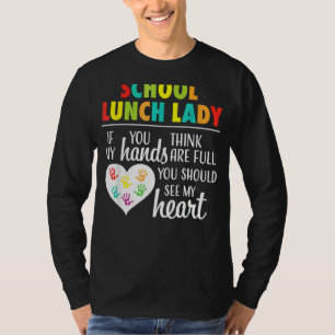 T-shirt Déjeuner D'École Lady Mignonne Appréciation Coeur
