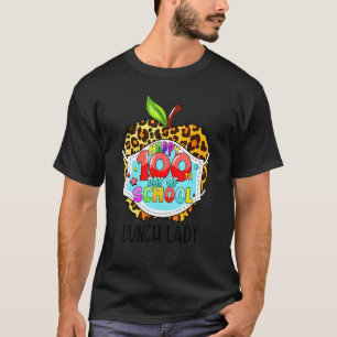 T-shirt Déjeuner Lady Life Joyeux 100e Jour De L'École Vis