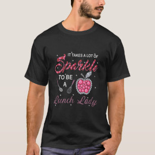 T-shirt Déjeuner Lady Woman Cafeteria Le Travailleur Prend