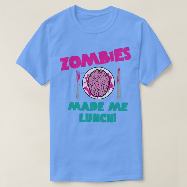 T-SHIRT DÉJEUNER ZOMBIE (Design devant)