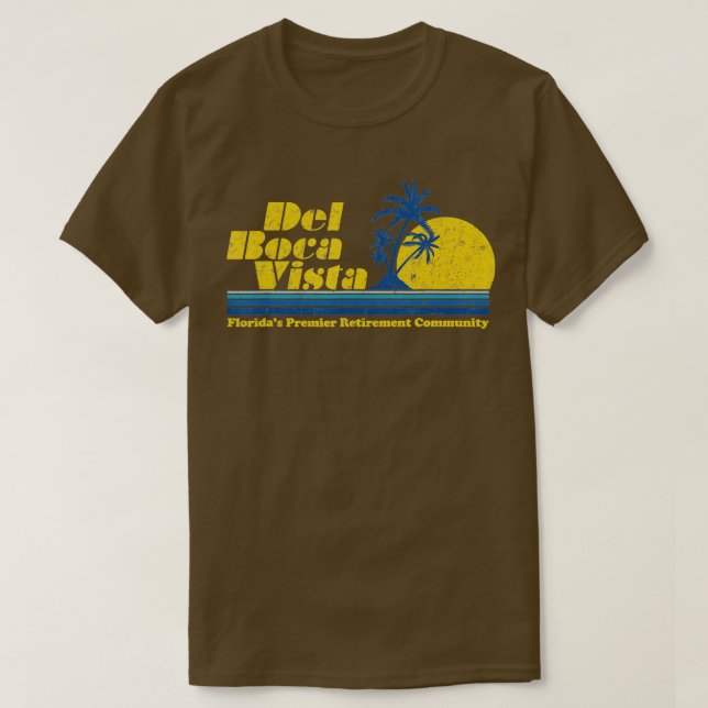 T-shirt Del Boca Amusante Novelty Design Vista Retraite Co (Design devant)