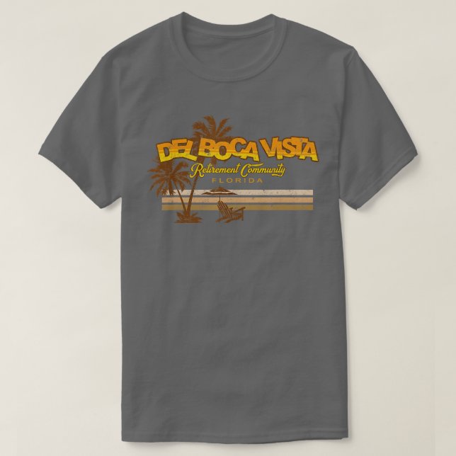 T-shirt Del Boca Retraite Communauté Vista Amusante Nouvea (Design devant)