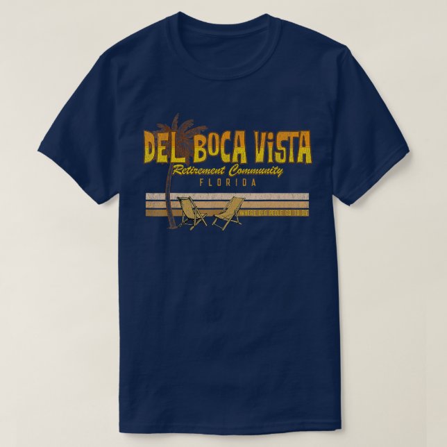 T-shirt Del Boca Vista Retraite Floride Été (Design devant)