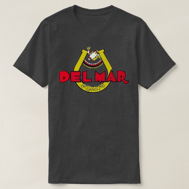 T-shirt Del mar skateboard ranch 2 design (Design devant)