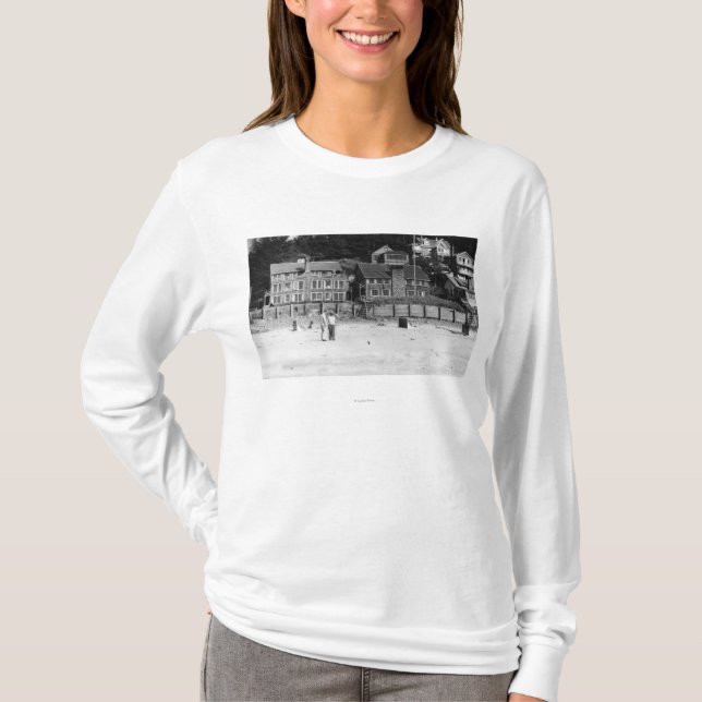T-shirt DeLake, vue de l'Orégon des appartements de (Devant)