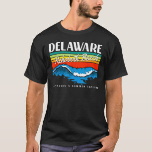 T-shirt Delaware Rehoboth Beach Surf rétro Vague graphique