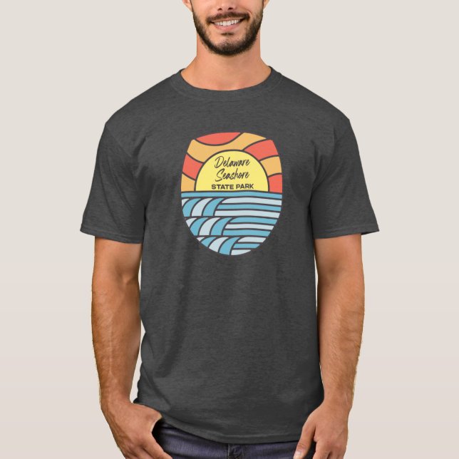 T-shirt Delaware Seashore State Park Delaware DE Retro Wat (Devant)