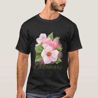 T-shirt Delaware State Flower Peach Blossom Sticker Oversi
