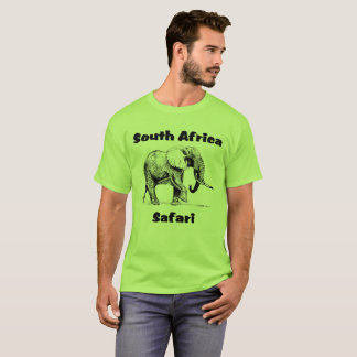 T-shirt d'éléphant de safari de l'Afrique du Sud