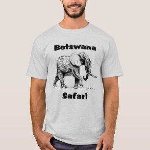 T-shirt d'éléphant de safari du Botswana