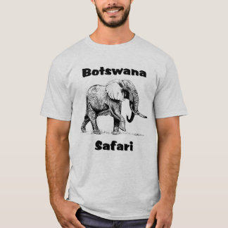 T-shirt d'éléphant de safari du Botswana