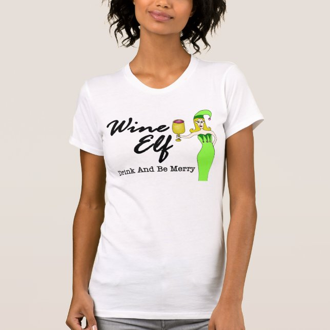 T-shirt d'Elf de vin (Devant)