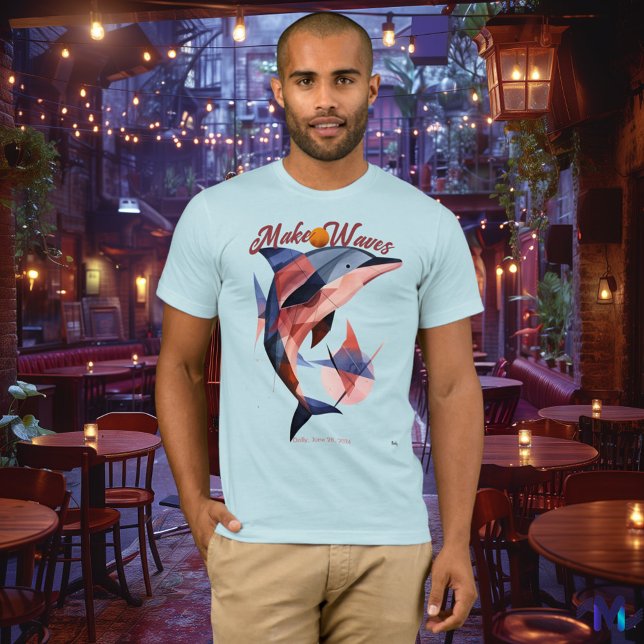 T-shirt Delfín Abstracto y Moderno (Créateur téléchargé)