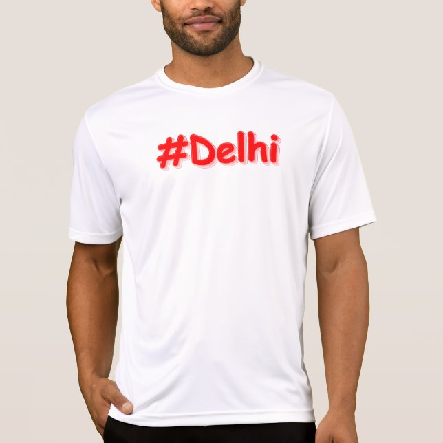T-shirt "#Delhi" Joli Design. Commandez dès maintenant  (Devant)