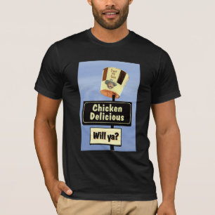 T-shirt délicieux de poulet