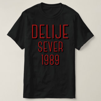 T-shirt Delije Sever 1989 Crveni Tekst