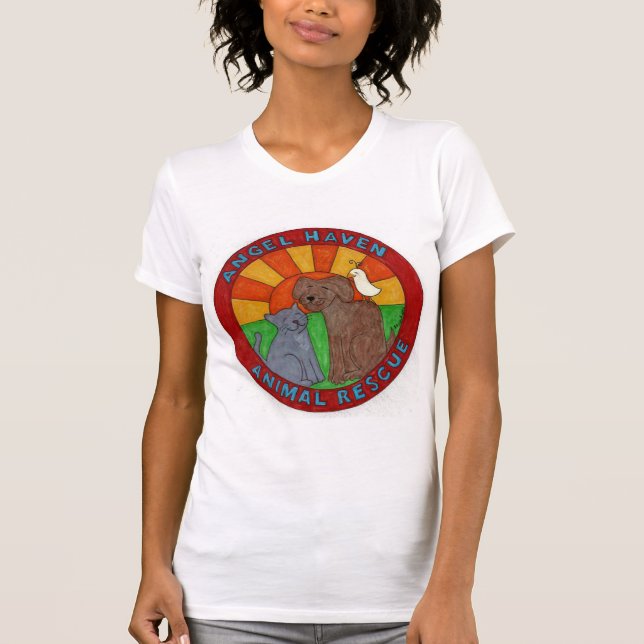 T-shirt Délivrance animale Logo_edited d'asile d'ange (Devant)
