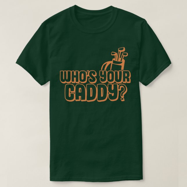 T-shirt Délivre ton cadeau caddy pour un caddie golfeur (Design devant)