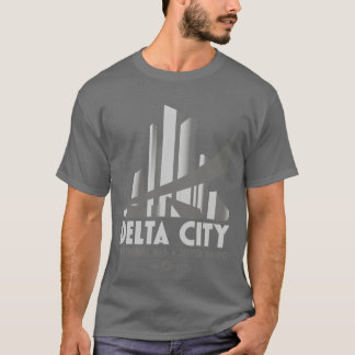 T-shirt Delta City L'avenir a un revêtement en argent