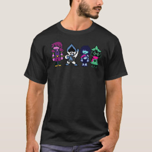 T-SHIRT DELTARUNE - CARACTÈRES PRINCIPAUX ( SUZIE, LANCER,