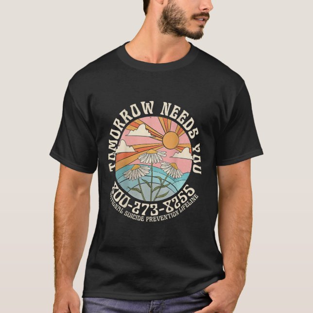 T-shirt Demain A Besoin De Vous, Prévention Nationale Du S (Devant)