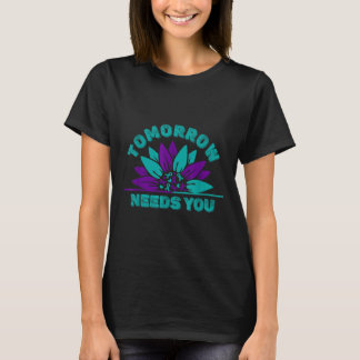 T-shirt Demain a besoin de vous Ruban de sensibilisation à