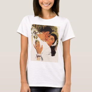 T-shirt Demande en mariage vintage, amour et romance