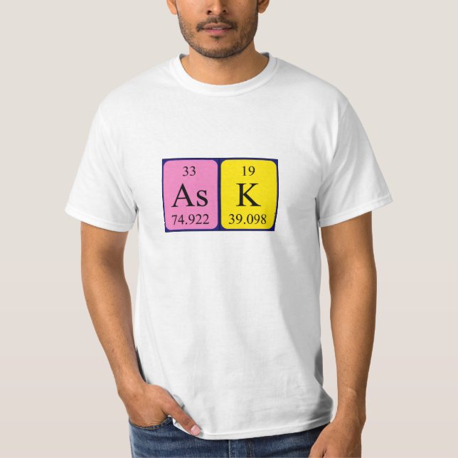 T-shirt Demander le nom de la chemise périodique (Devant)