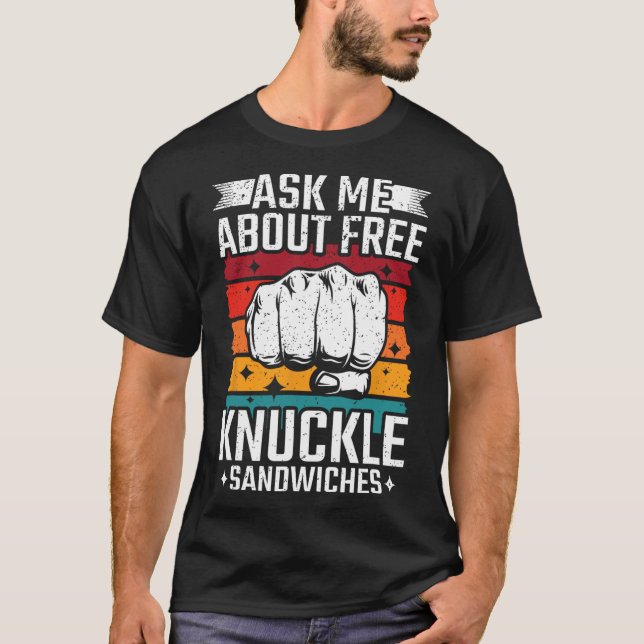T-shirt Demandez-moi des sandwichs gratuits (Devant)