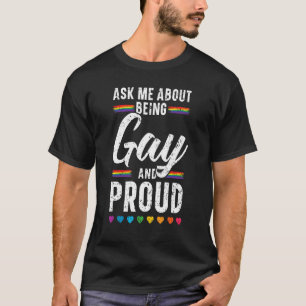 T-shirt Demandez-Moi D'Être Gay Et Fier Rainbow Pride Mon