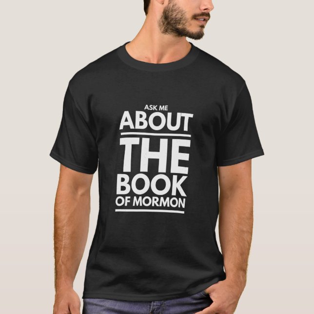 T-shirt Demandez-Moi Le Livre De Mormon Shirt (Devant)