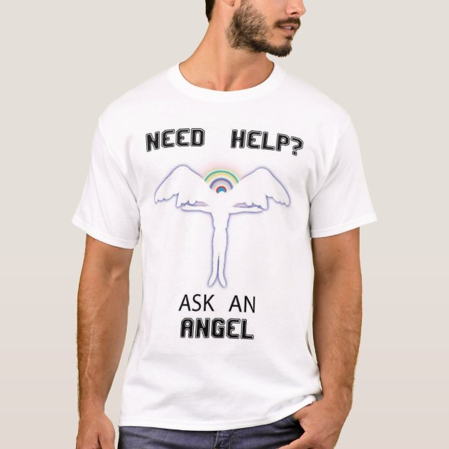 T-shirt Demandez un ange (Devant)
