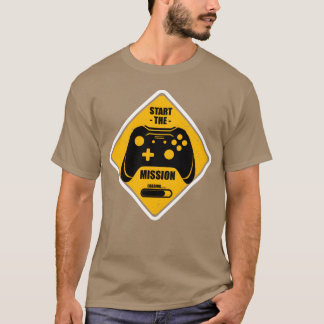 T-shirt Démarrez le jeu vidéo de mission Cadeaux de jeux p