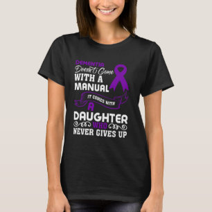 T-shirt Démence Fille Alzheimer Sensibilisation Maman
