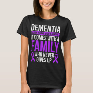 T-shirt Dementia Awareness Ribbon Fighter Warrior