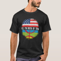Demi-américain moitié Amazigh USA Drapeau Maroc