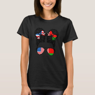 T-shirt Demi-Américaine Demi-Biélorusse Fille Etats-Unis B