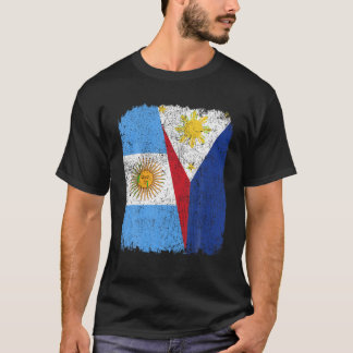 T-shirt Demi-Argentine - La Fierté du Drapeau Philippin