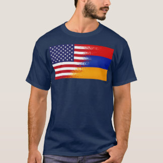 T-shirt Demi-Arménien demi-Américain Drôle cadeau
