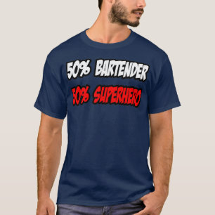 T-shirt Demi-barman demi-super-héros